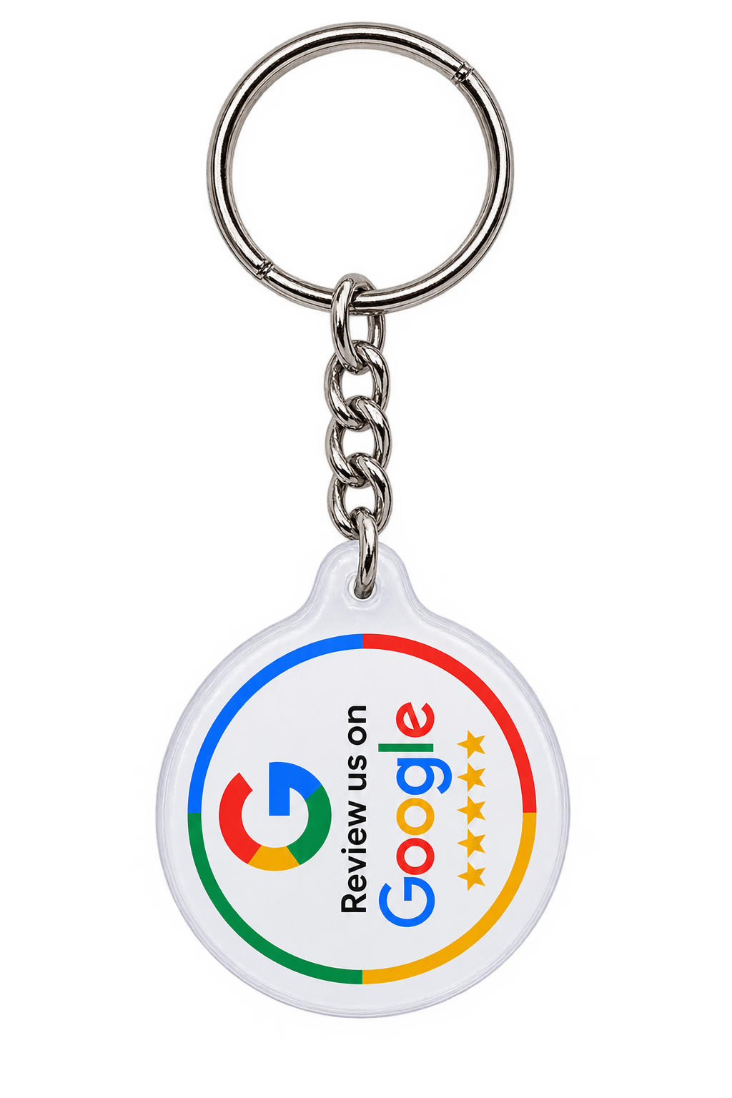 White Round NFC Keyring