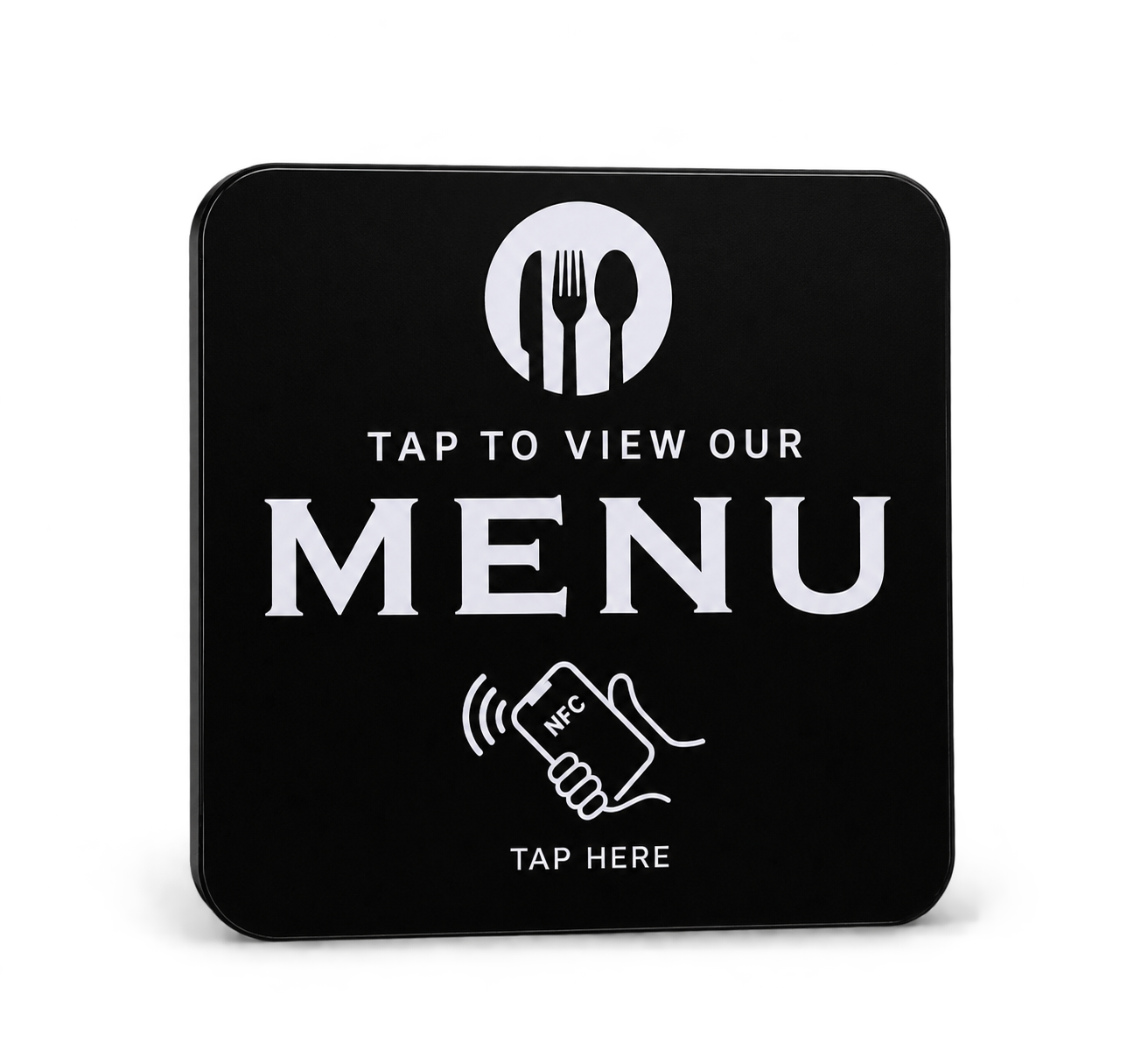 NFC Menu Card – Square Tap Display